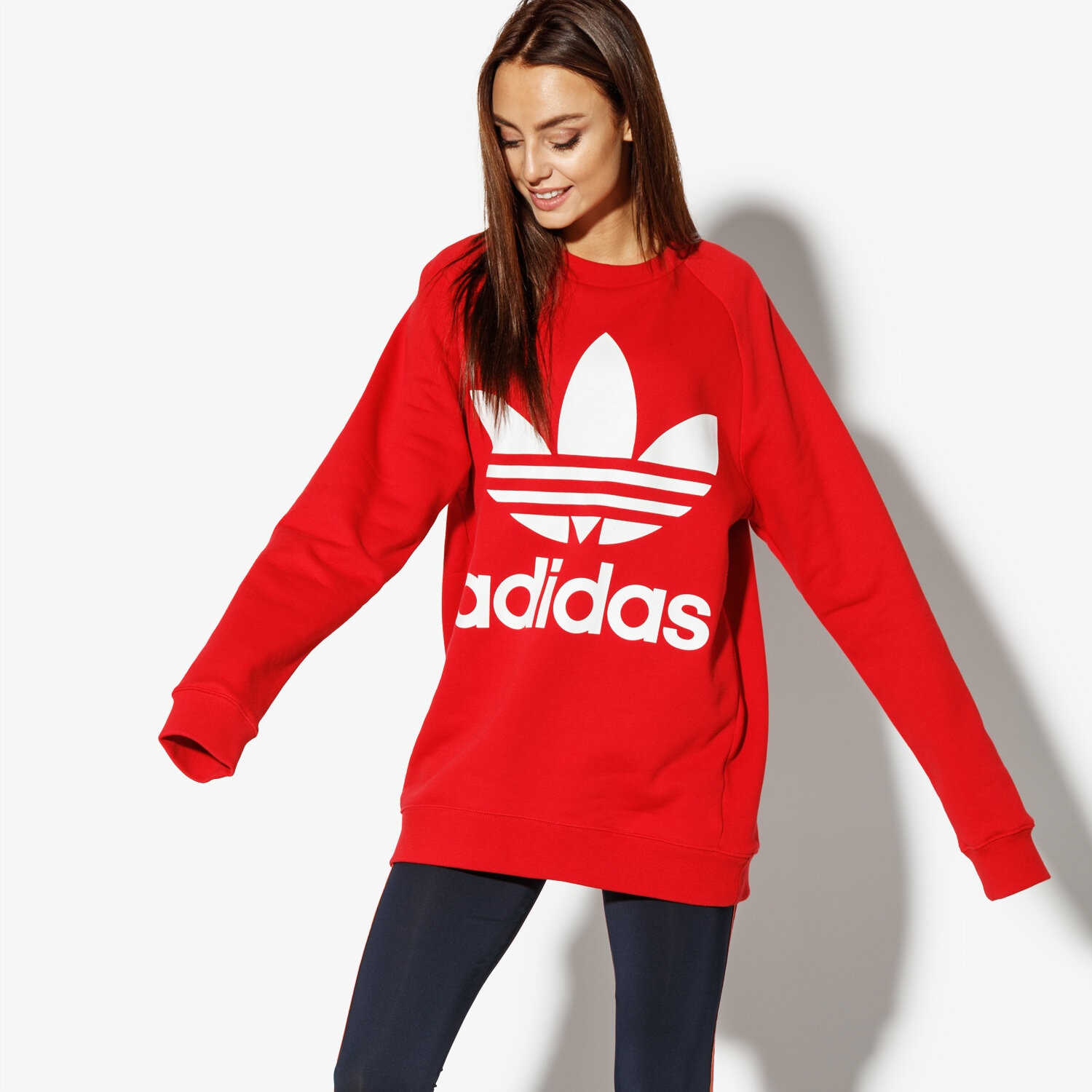 Femei bluză ADIDAS BLUZĂ OVERSIZED SWEAT ADICOLOR