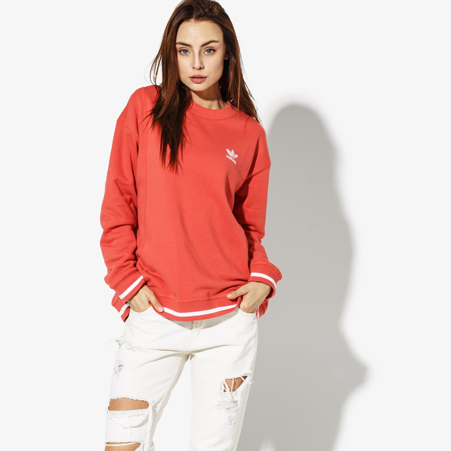 Femei bluză ADIDAS BLUZĂ AI SWEATSHIRT MONTHLY PACKS DH2976 Portocaliu