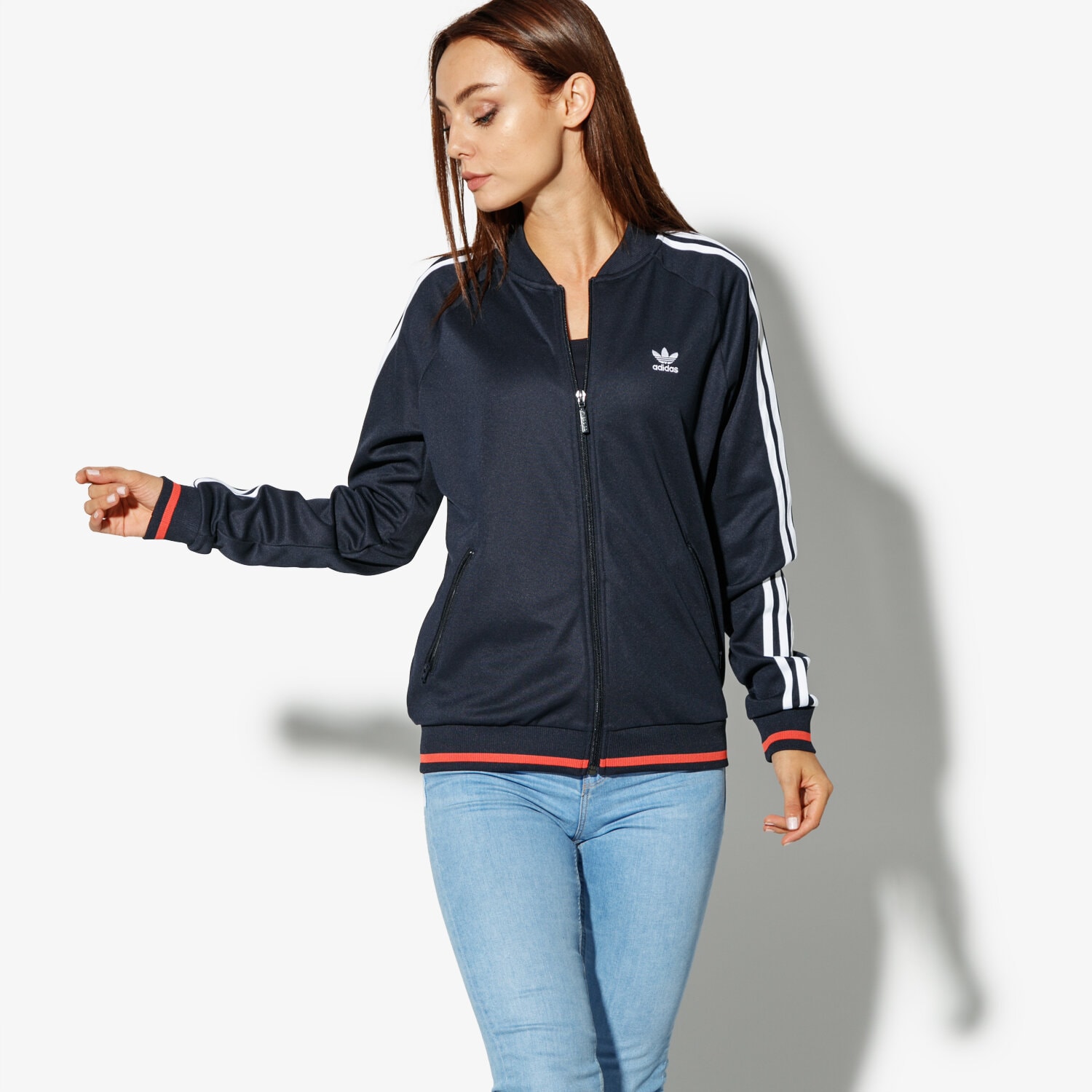 Femei bluză ADIDAS BLUZĂ AI SST TRACKTOP MONTHLY PACKS DH2979 Bleumarin