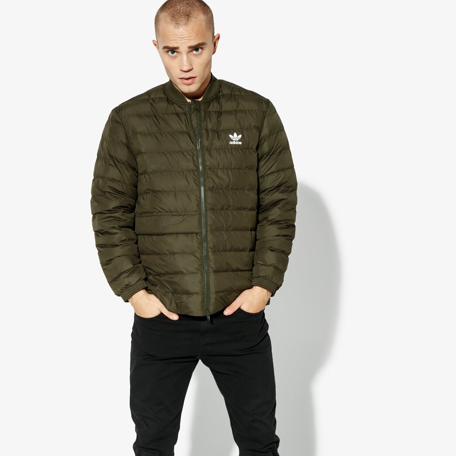 Bărbați eacă de iarnă ADIDAS JACHETĂ SST OUTDOOR WINTER DJ3193 Kaki