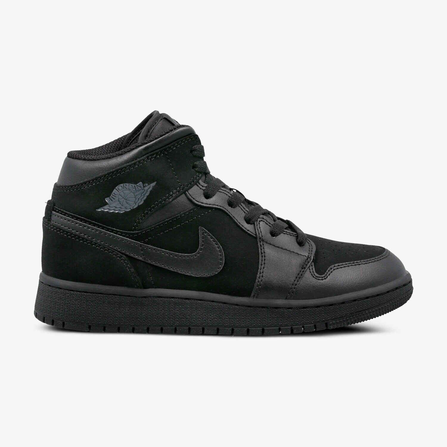 Copii pantofi sport AIR JORDAN 1 MID BG 554725-050 Negru