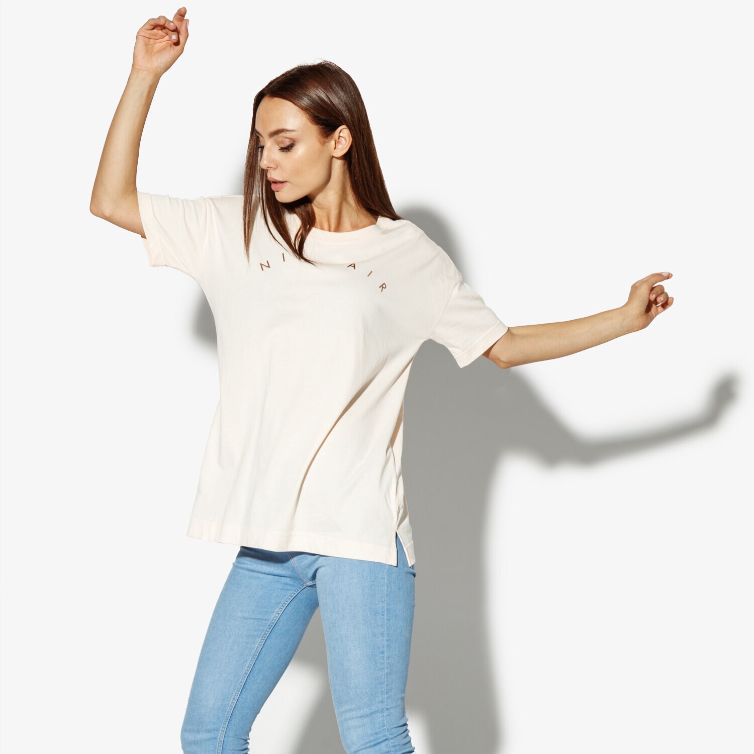 Femei tricou NIKE TRICOU SS W NSW TOP SS BASIC AIR AQ9967-838 Roz