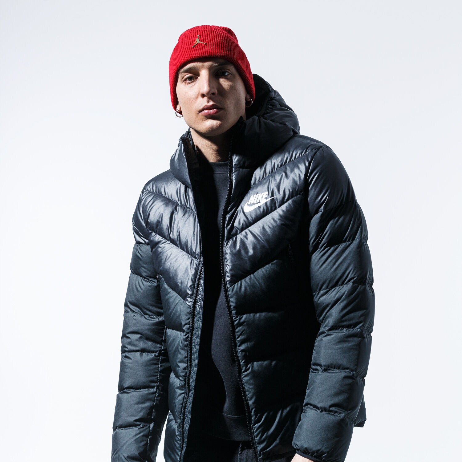 Bărbați eacă de iarnă NIKE JACHETĂ M NSW DWN FILL WR JKT HD 928833-010 Negru