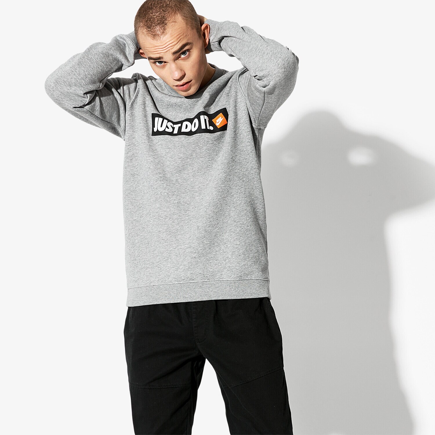 Bărbați bluză NIKE BLUZĂ M NSW CREW FLC HBR 928699063 Gri