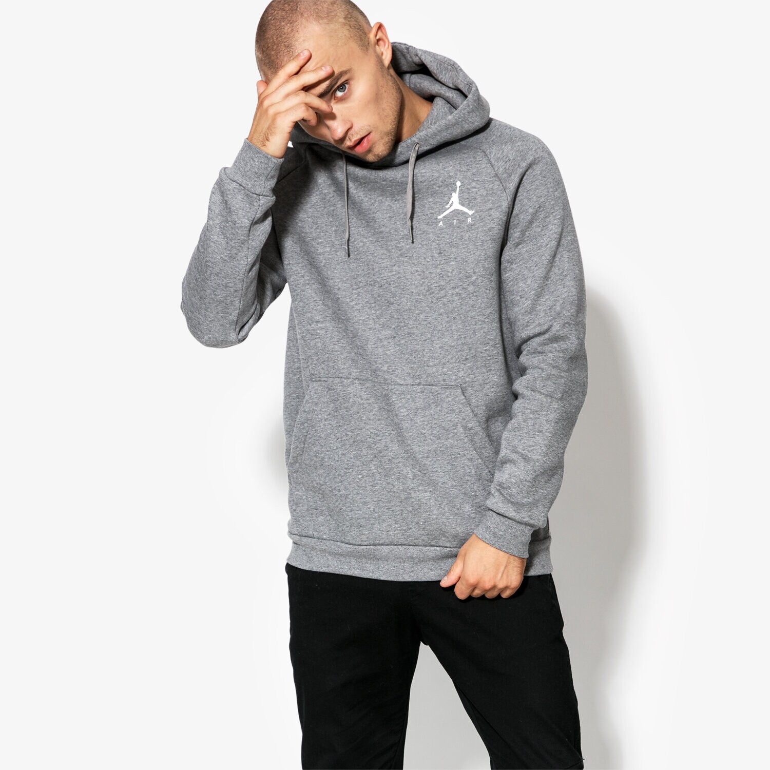 Bărbați bluză JORDAN BLUZĂ JUMPMAN FLEECE PO 940108-091 Gri