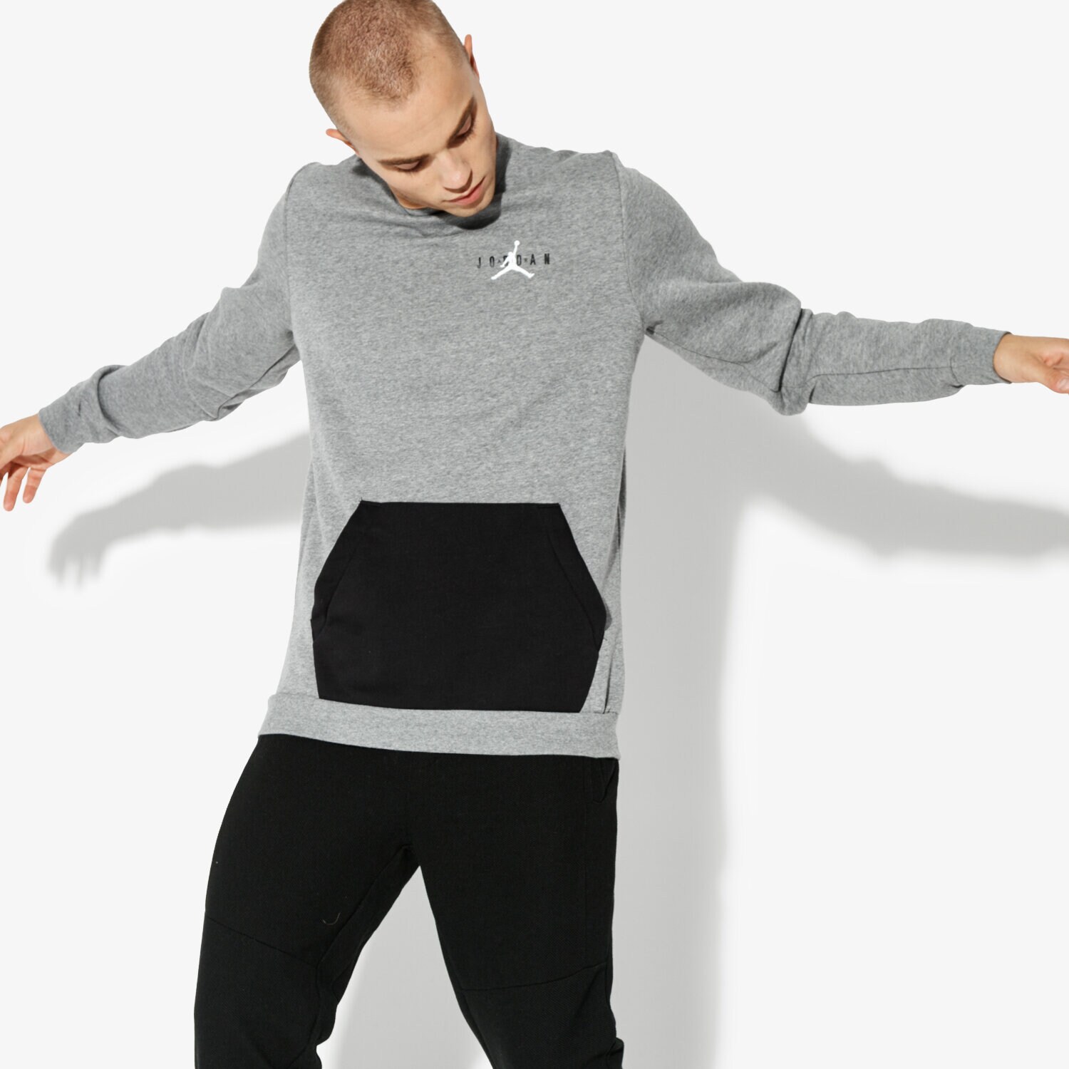 Bărbați bluză JORDAN BLUZĂ JUMPMAN AIR FLEECE CREW AA1457-091 Gri