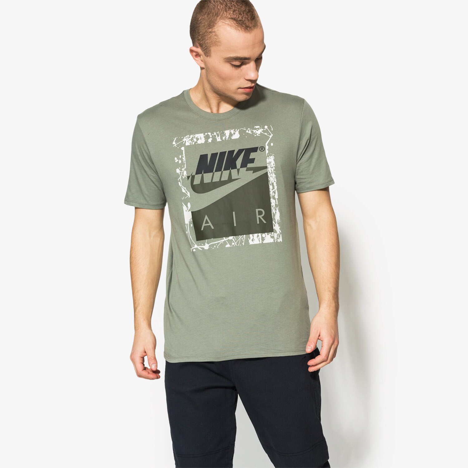 Bărbați tricou NIKE TRICOU SS M NSW TEE DRPTL AF1 1 942452-004 Verde