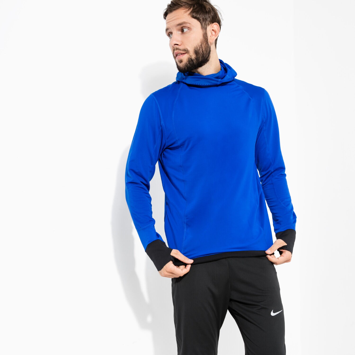 Bărbați bluză UNDER ARMOUR BLUZĂ CG REACTOR RUN BALACLAVA 1298837-984 Albastru