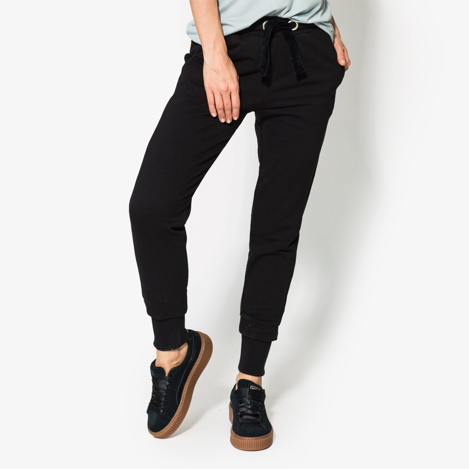 Femei pantaloni CONFRONT PANTALONI  LIME CF18SPD04002 Negru
