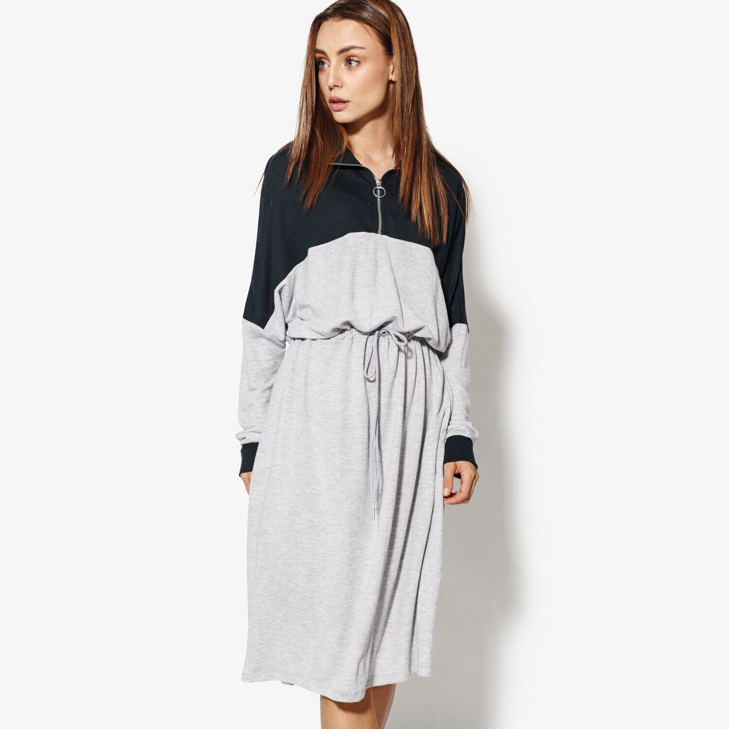 Femei rochii și fuste CONFRONT ROCHIE SPRUCE CF18SUD10001 Gri