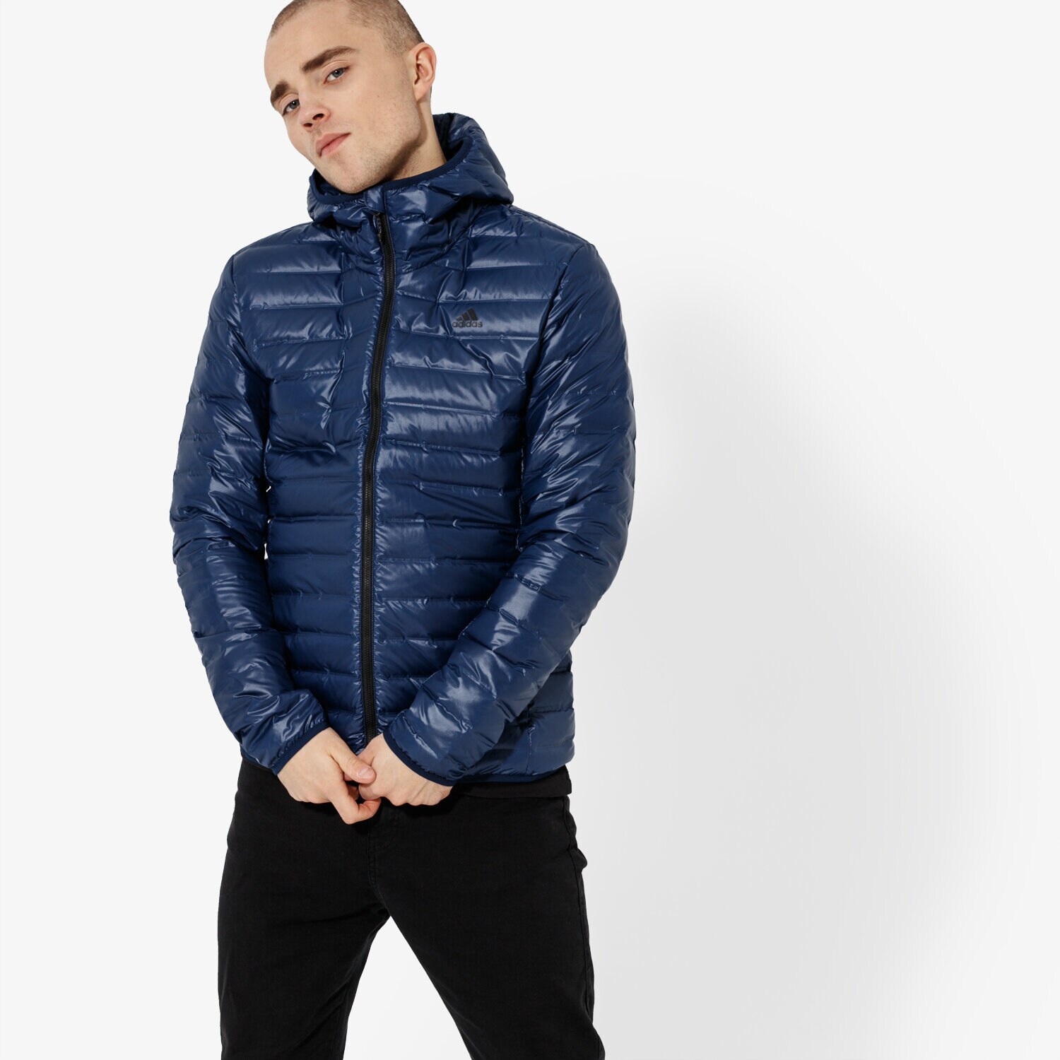 Bărbați eacă de iarnă ADIDAS JACHETĂ VARILITE HO JKT BQ7785 Bleumarin