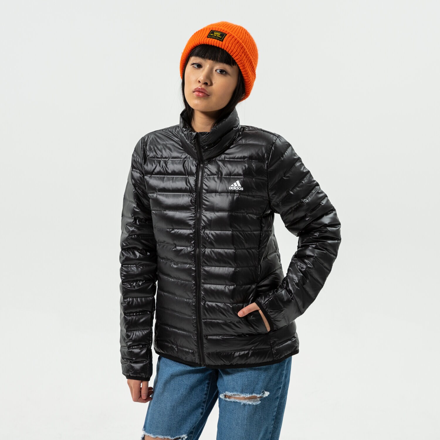 Femei geacă de iarnă ADIDAS JACHETĂ W VARILITE J BQ1982 Negru