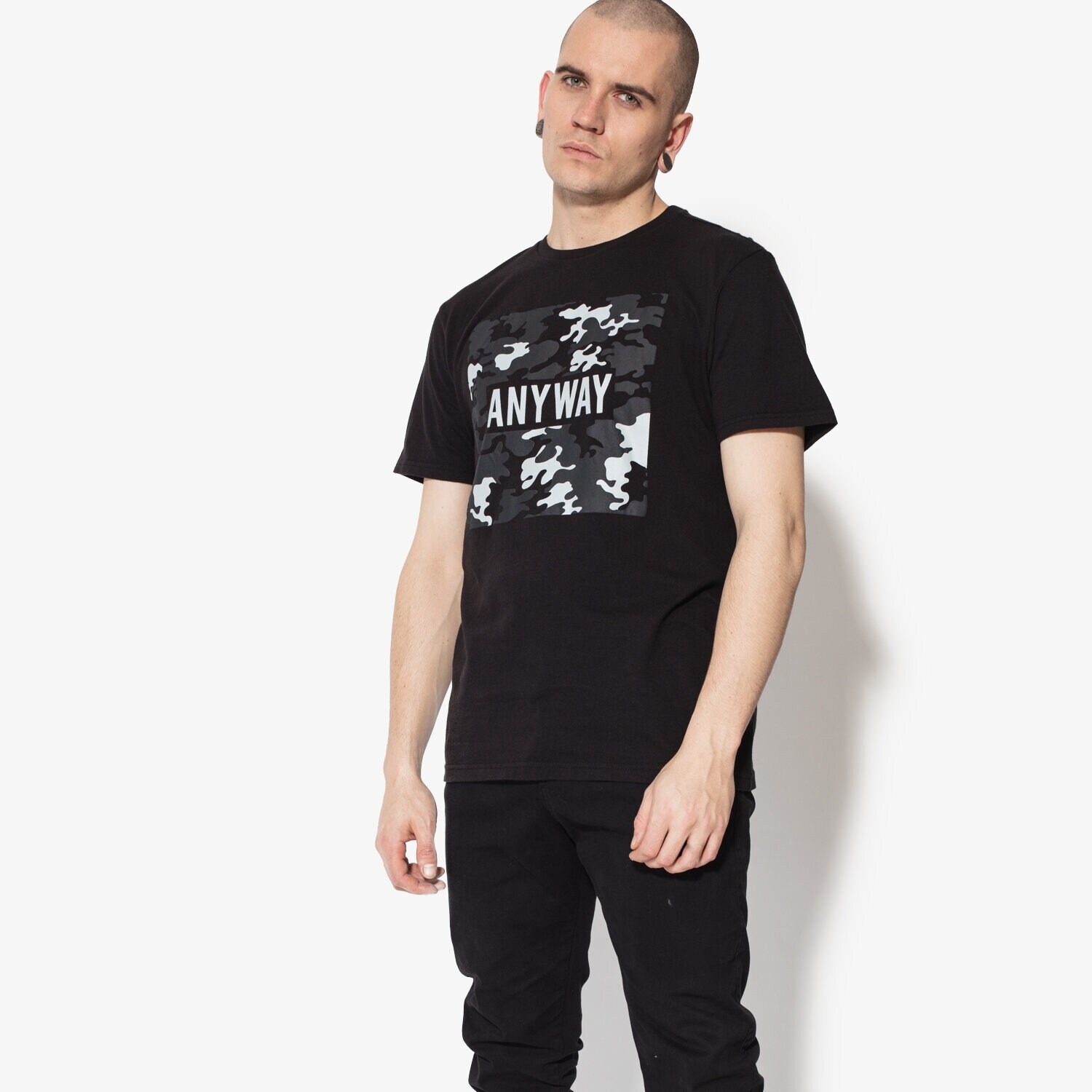 Bărbați tricou CONFRONT TRICOU SS ANSIE CF18TSM17001 Negru