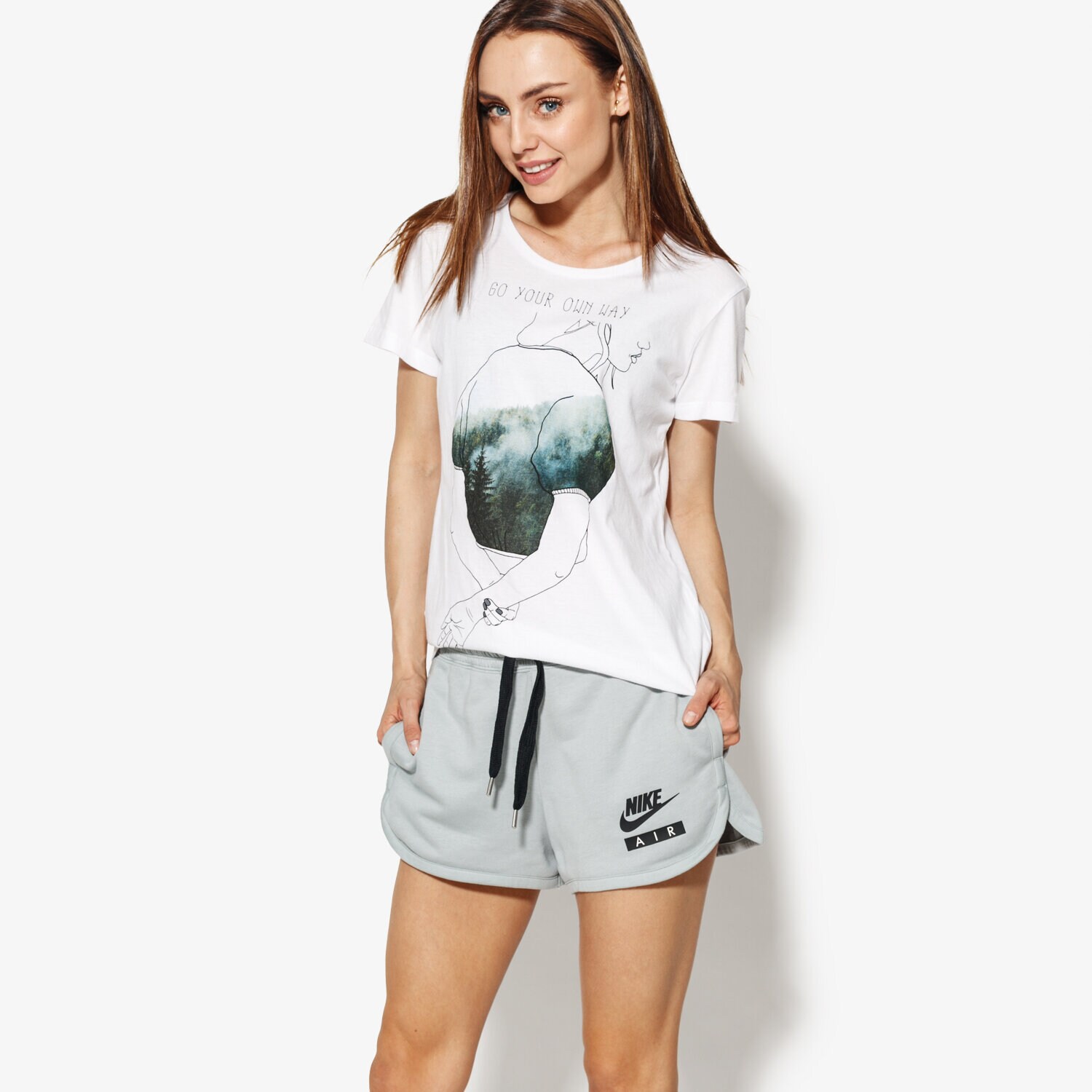 Femei tricou CONFRONT TRICOU SHADOW CF18TSD21001 Alb