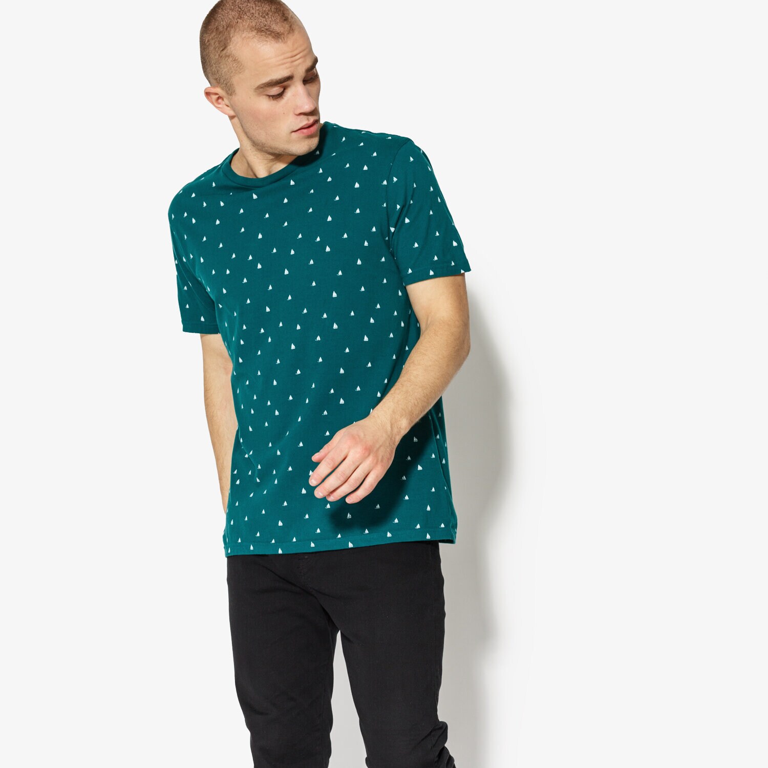 Bărbați tricou CONFRONT TRICOU SS BOATS CF18TSM78004 Verde