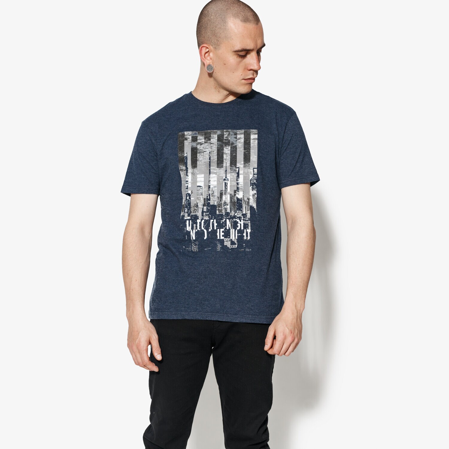 Bărbați tricou CONFRONT TRICOU SS DIVISIO CF18TSM77002 Bleumarin