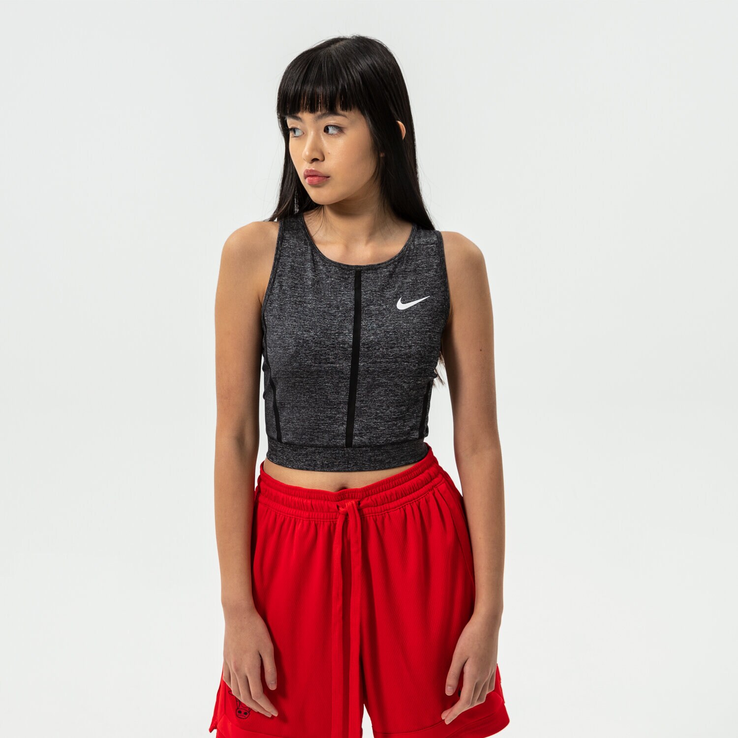 Femei tricou NIKE TOP PRO HIPERCOOL HEATHER 889627-011 Gri