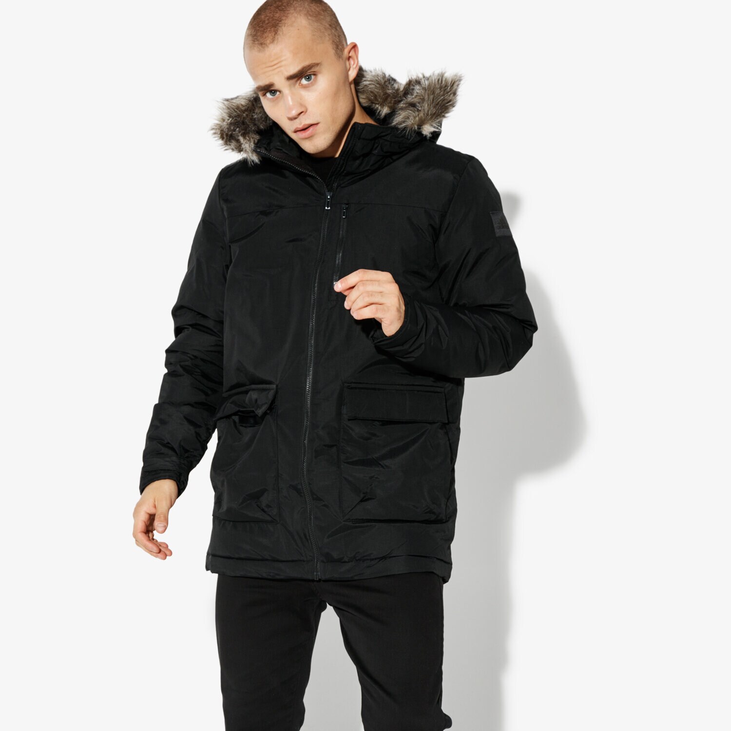 Bărbați eacă de iarnă ADIDAS JACHETĂ XPLORIC PARKA SW INSULATION BS0980 Negru