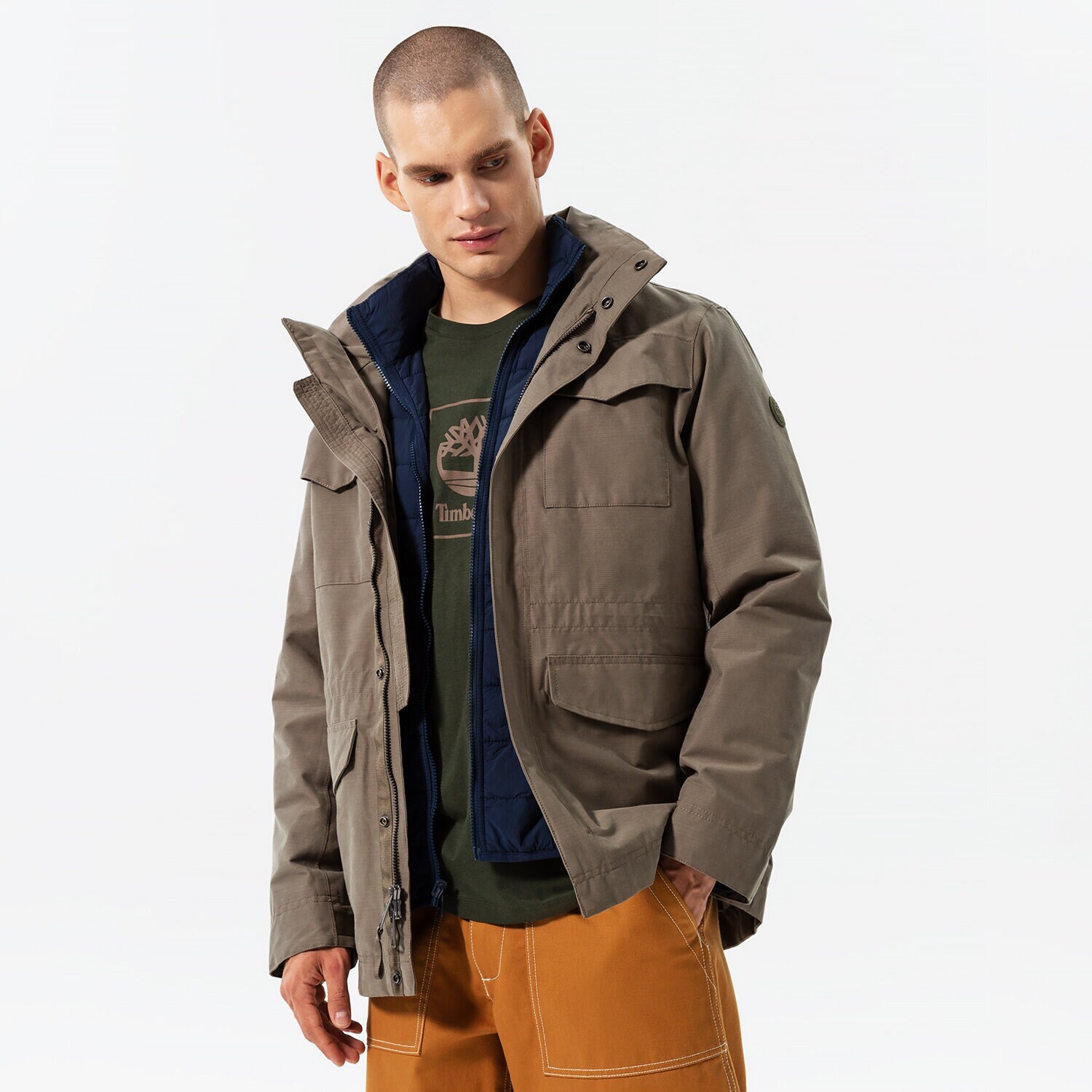 Bărbați eacă de iarnă TIMBERLAND JACHETĂ DV SNOWDON PEAK 3IN1 M65 CLS a1mxv037 Bej