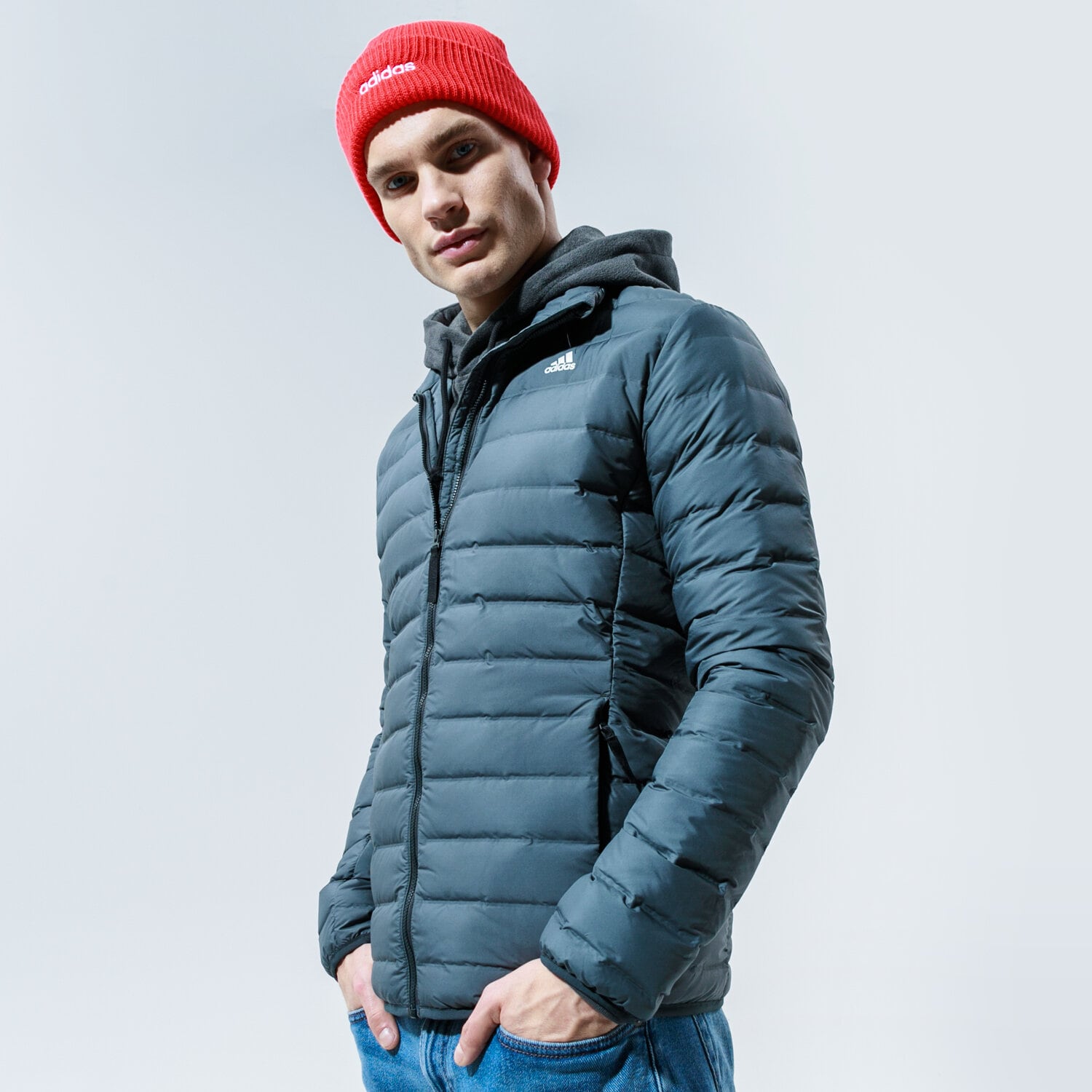 Bărbați eacă de iarnă ADIDAS JACHETĂ VARILITE SOFT J CY8732 Gri