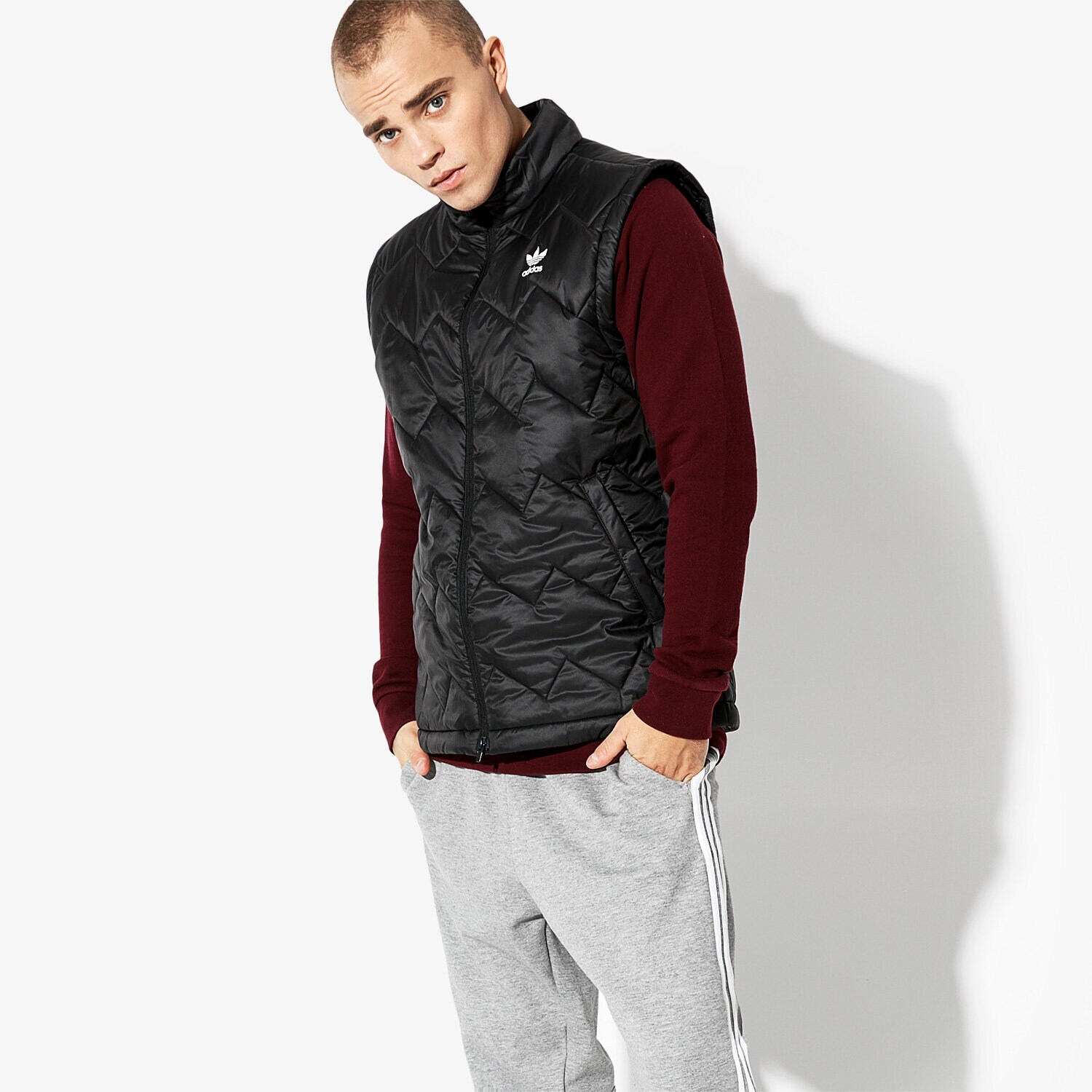 Bărbați veste ADIDAS VESTĂ SST PUFFY DH5028 Negru