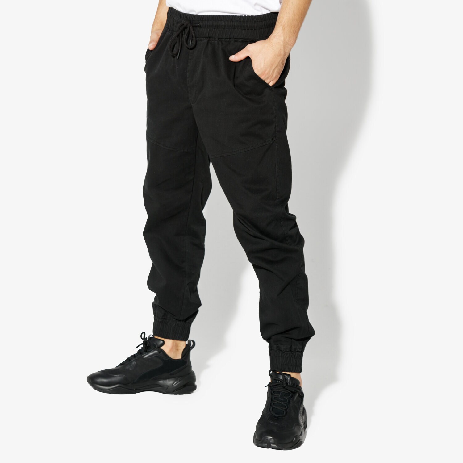 Bărbați pantaloni CONFRONT PANTALONI  LAPIS CF38SPM12001 Negru