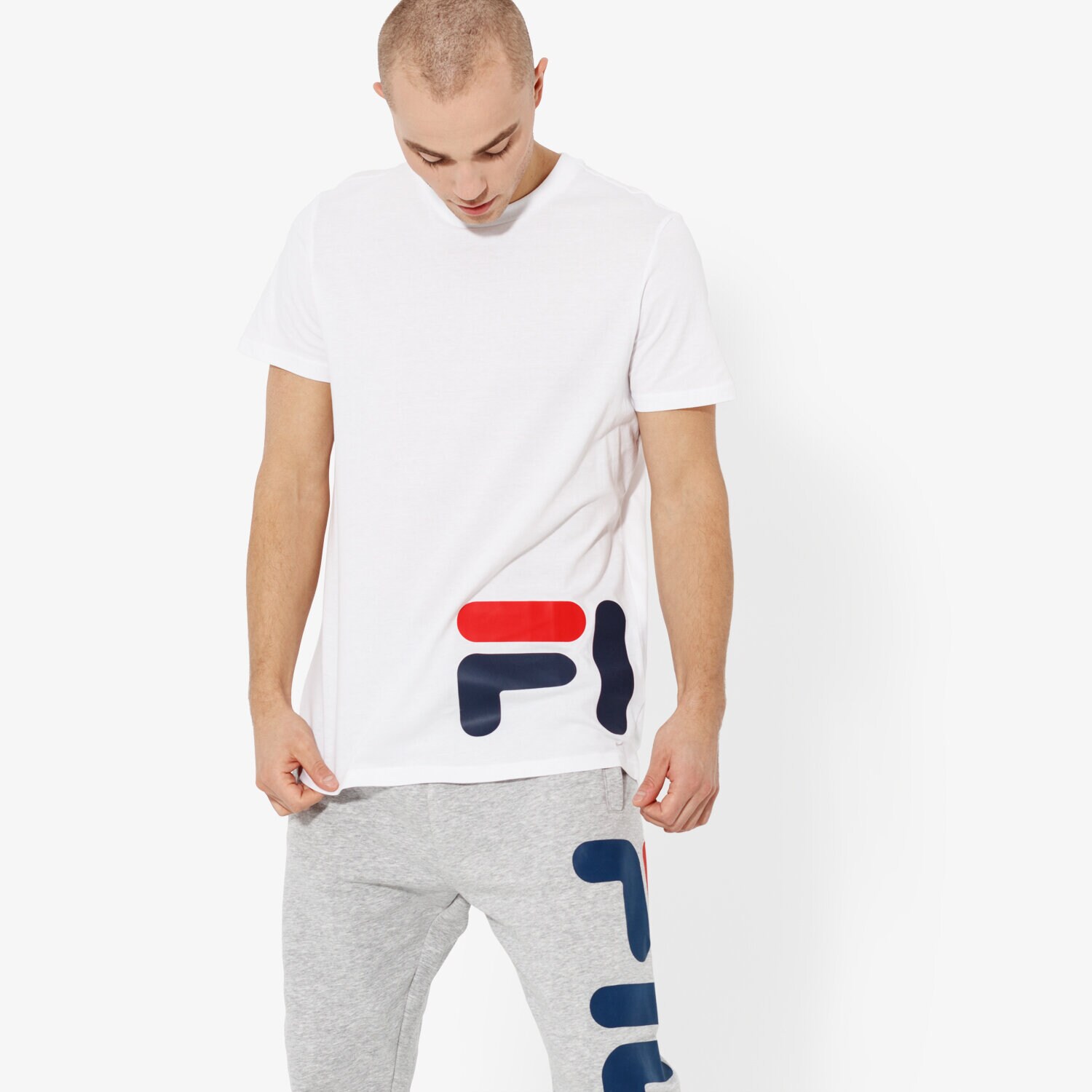 Bărbați tricou FILA TRICOU SS EAMON TEE SS 684489M67 Alb