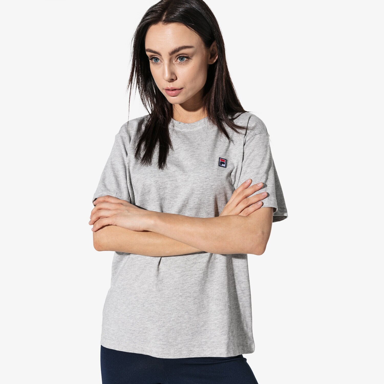 Femei tricou FILA TRICOU SS NOVA CROPPED TEE SS 682319B13 Gri