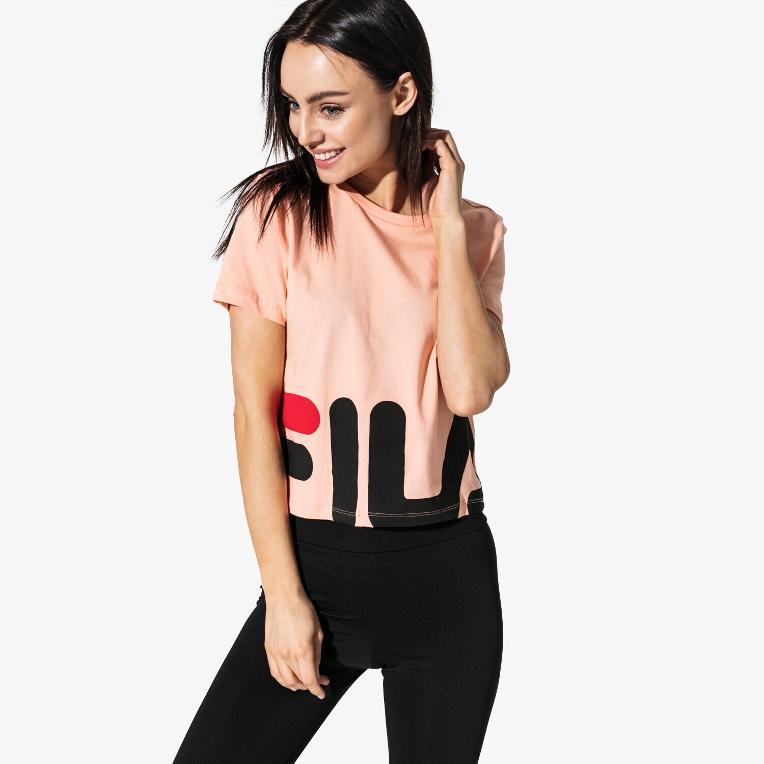 Femei tricou FILA TRICOU SS EARLY CROPPED TEE 684490A030 Roz