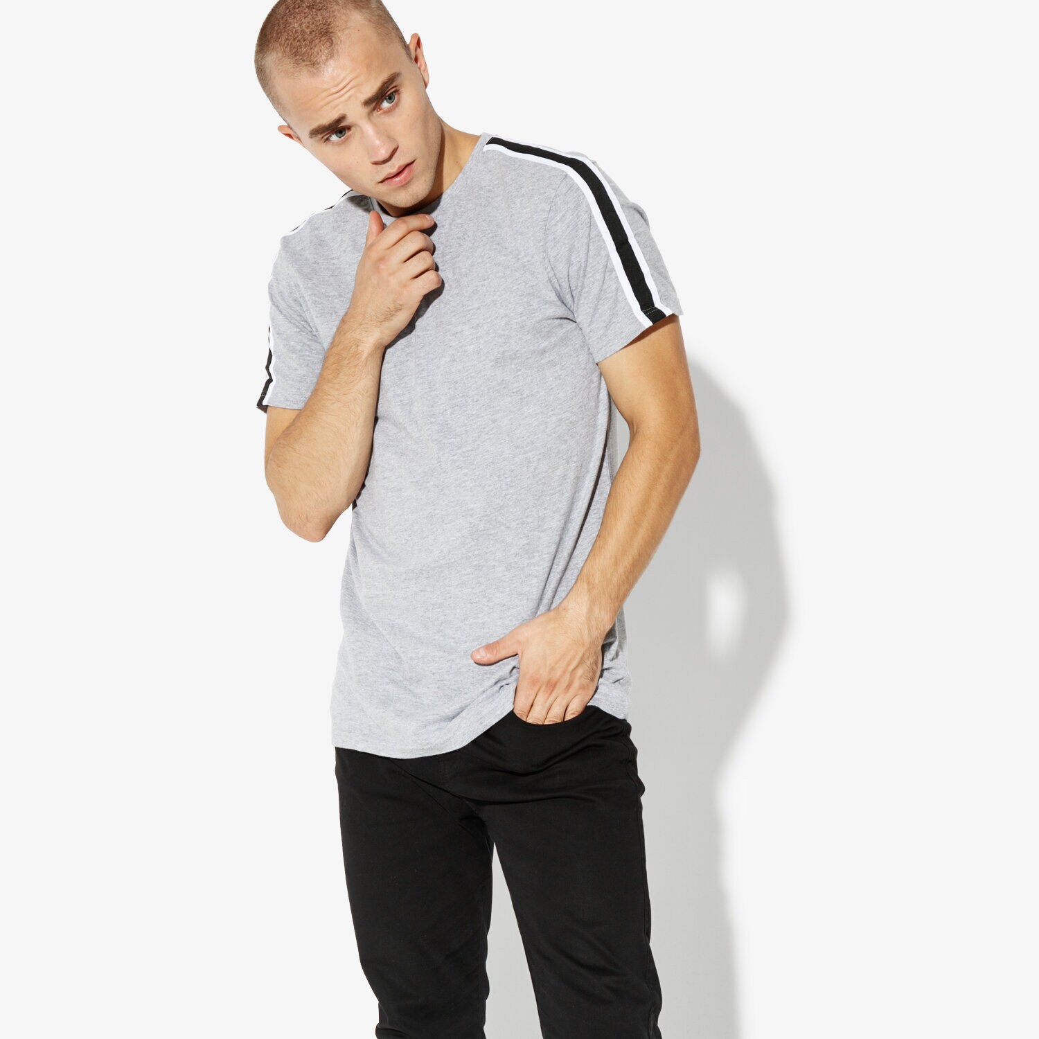 Bărbați tricou CONFRONT TRICOU LS BORON CF38TSM13001 Gri