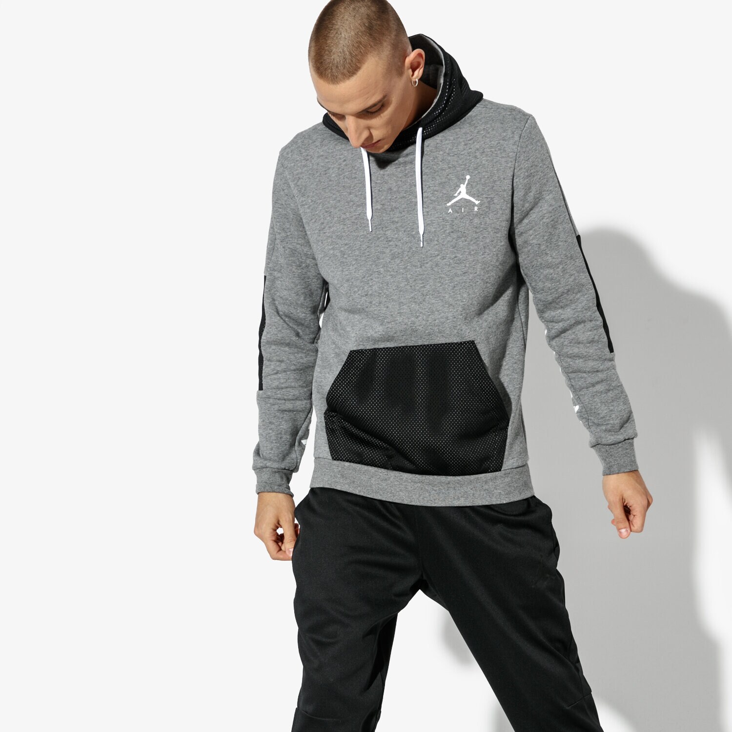 Bărbați bluză JORDAN BLUZĂ JORDAN JUMPMAN HYBRID FLEECE PO 939986-092 Gri