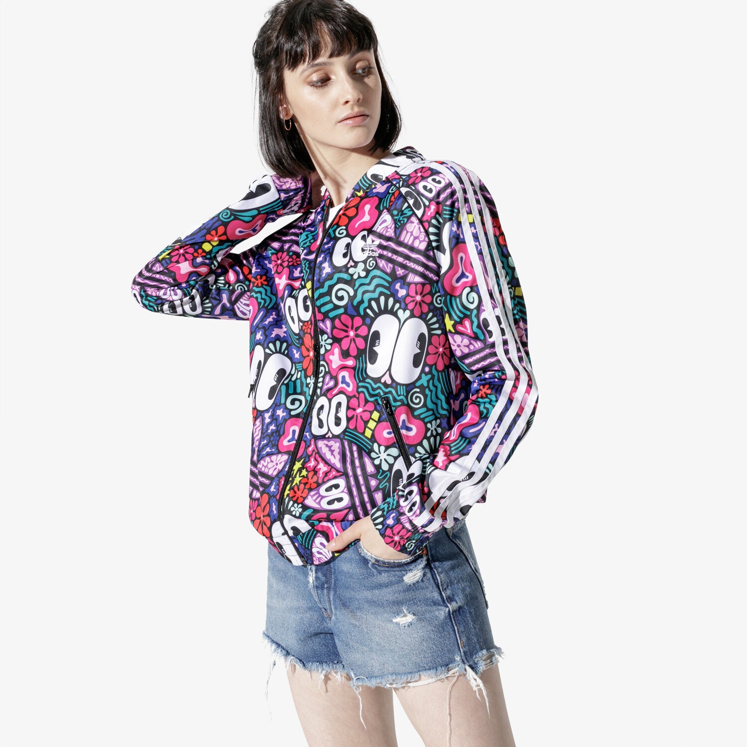 Femei bluză ADIDAS BLUZĂ SST TRACK TOP DV2659 Mulicolor