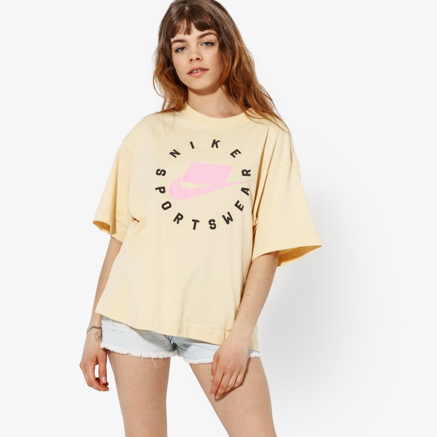 Femei tricou NIKE TOP W NSW NSW TOP SS SPORTSWEAR AT0566-294 Bej
