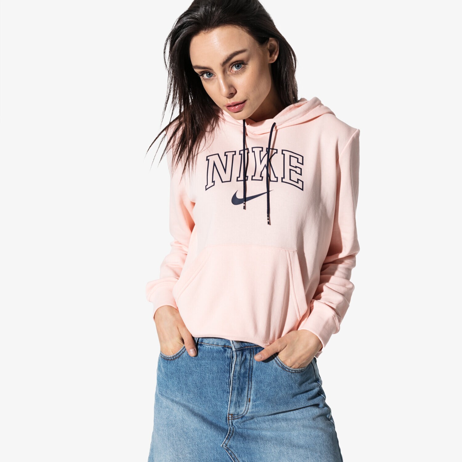 Femei bluză NIKE BLUZĂ W NSW HOODIE VRSTY  SPORTSWEAR AR3722-664 Roz