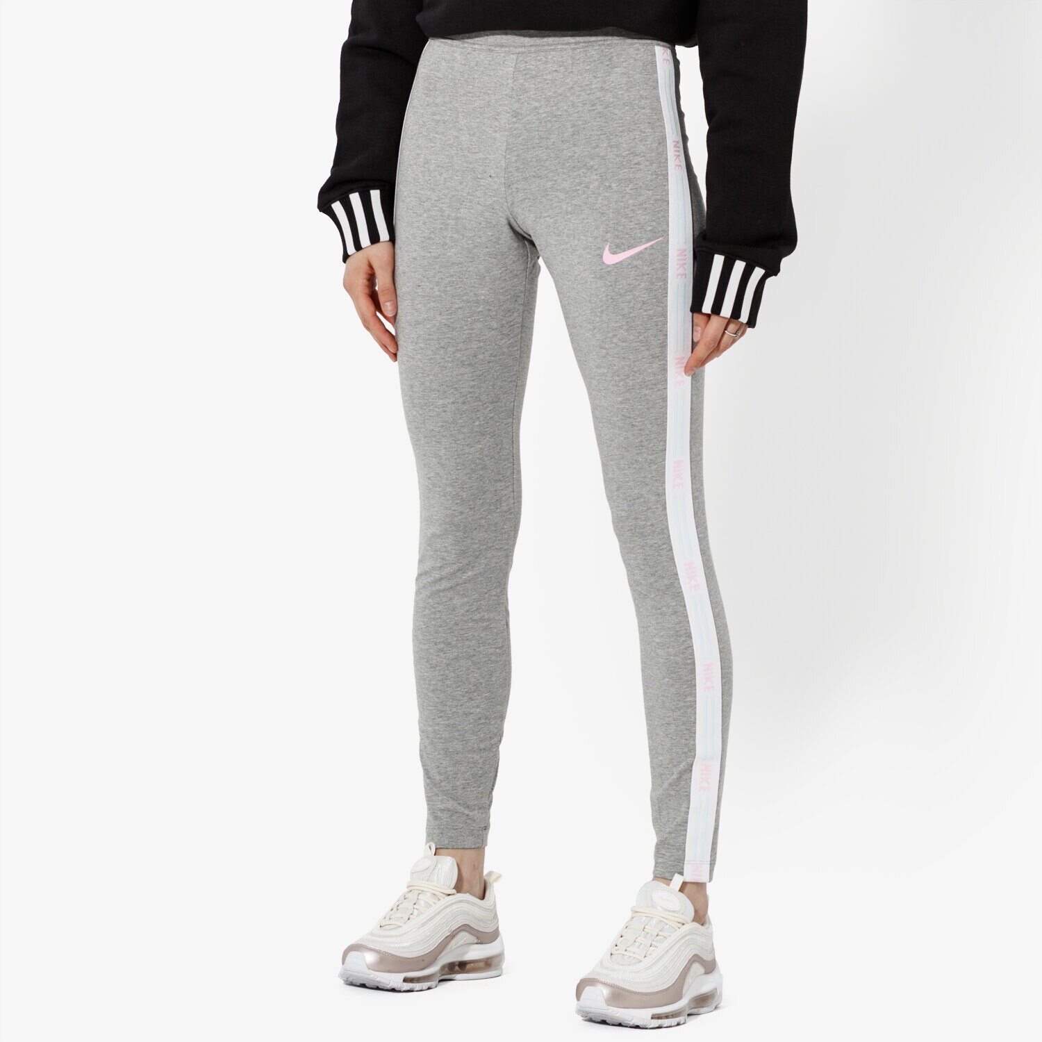 Femei pantaloni NIKE COLANȚI W NSW HYP FM LGGNG GX SPORTSWEAR AR2201-063 Gri
