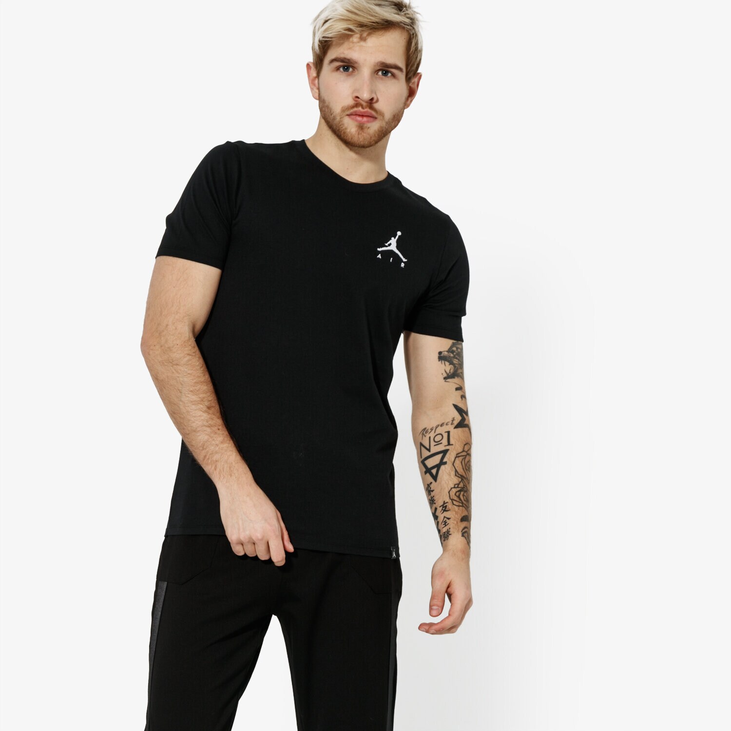 Bărbați tricou JORDAN TRICOU SS M JSW TEE JMPMN AIR EMBRD JORDAN OFF CRT BB AH5296-010 Negru