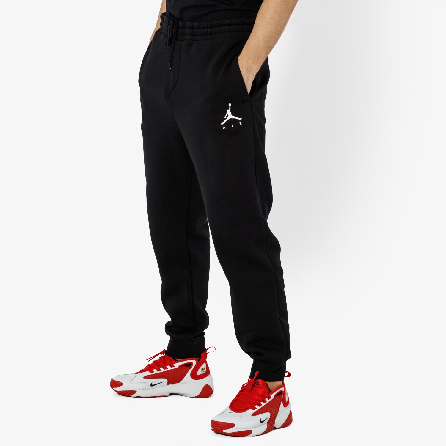 Bărbați pantaloni JORDAN PANTALONI  M J JUMPMAN FLEECE PANT JORDAN OFF CRT BBA 940172-010 Negru
