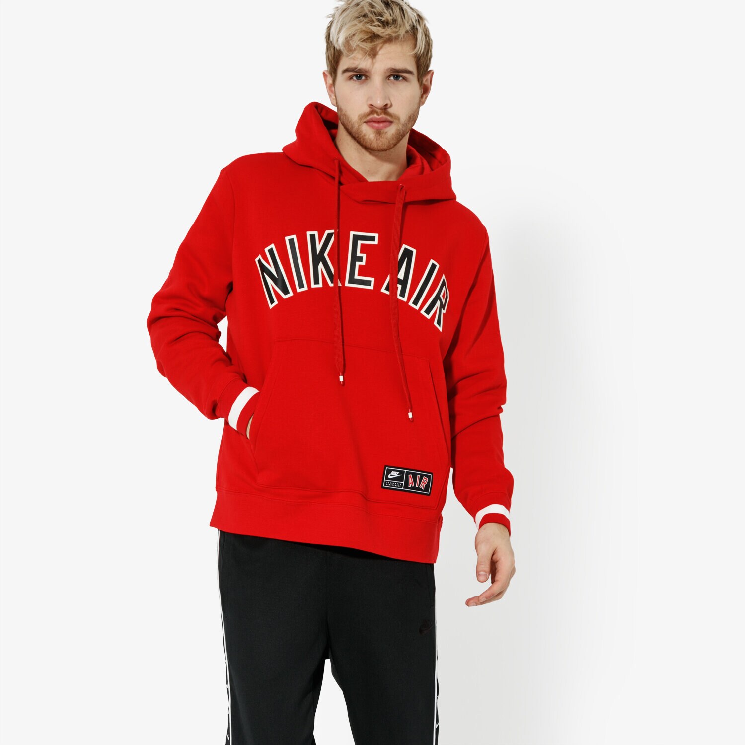 Bărbați bluză NIKE BLUZĂ M NSW NIKE AIR HOODIE PO FLC SPORTSWEAR AR1817-657 Roșu