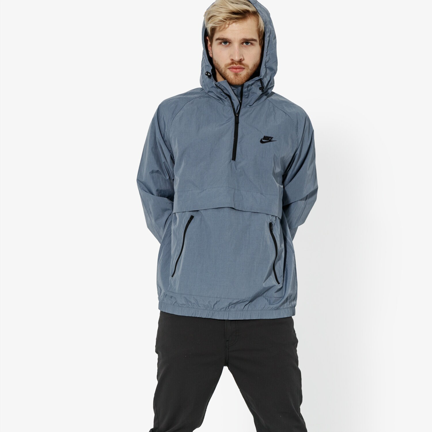 Bărbați jachetă NIKE JACHETĂ M NSW JKT HD WVN ANRK SPORTSWEAR AR2212-490 Gri