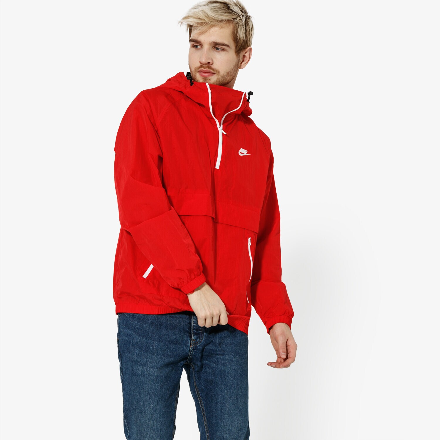Bărbați jachetă NIKE JACHETĂ M NSW JKT HD WVN ANRK SPORTSWEAR AR2212-657 Roșu