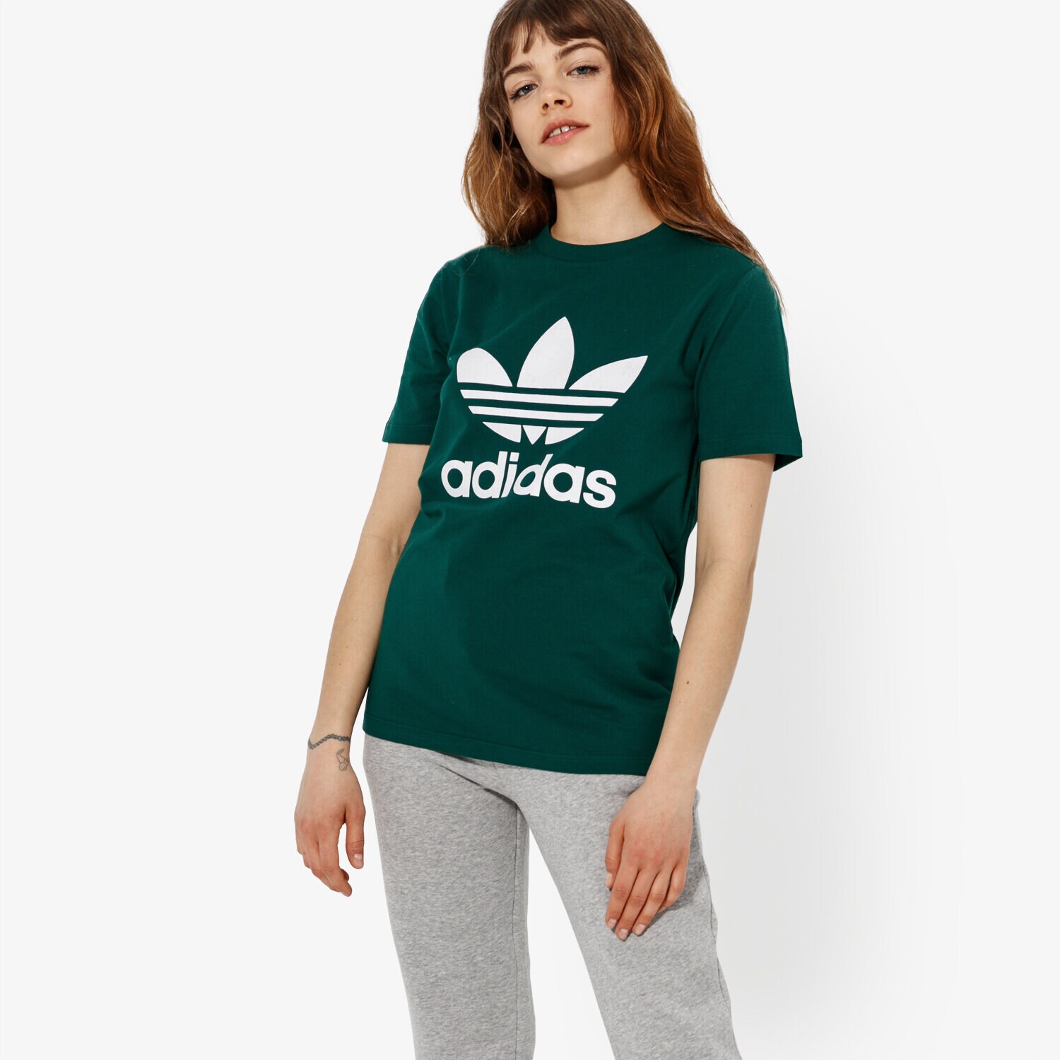 Femei tricou ADIDAS TRICOU SS TREFOIL TEE ADICOLOR DV2597 Verde