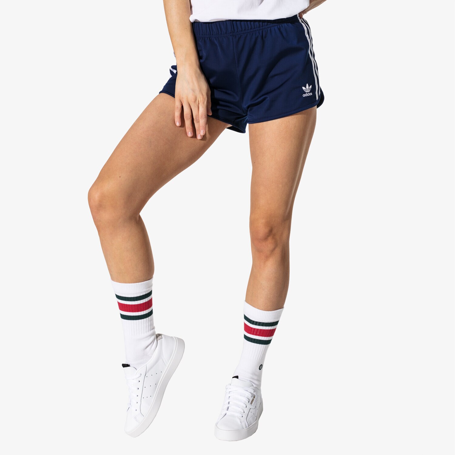 Femei pantaloni scurți ADIDAS PANTALONI SCURȚI 3 STR SHORT ADICOLOR DV2559 Bleumarin