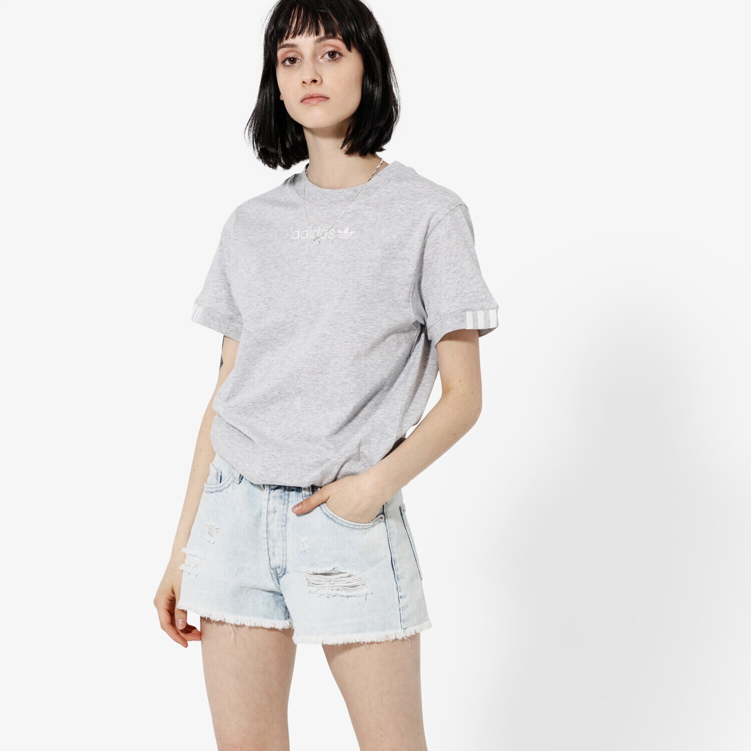 Femei tricou ADIDAS TRICOU SS COEEZE T SHIRT COEEZE DU7191 Gri