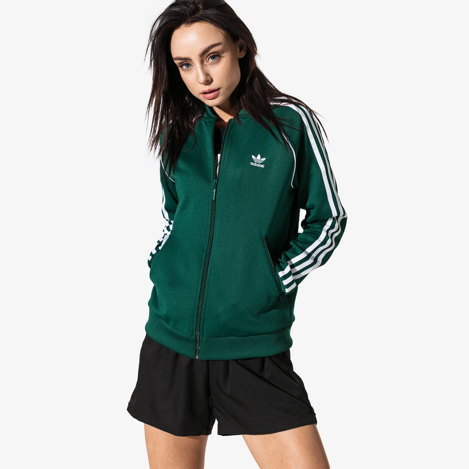Femei bluză ADIDAS BLUZĂ SST TT ADICOLOR DV2642 Verde