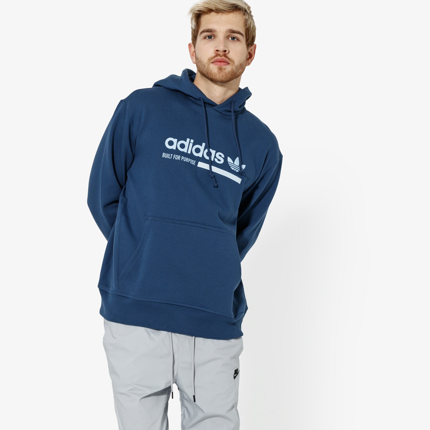 Bărbați bluză ADIDAS BLUZĂ GRP OTH HOODY KAVAL DV1909 Albastru