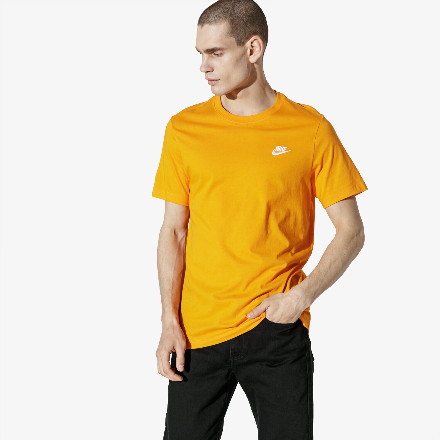 Bărbați tricou NIKE TRICOU SS M NSW CLUB TEE AR4997-833 Portocaliu
