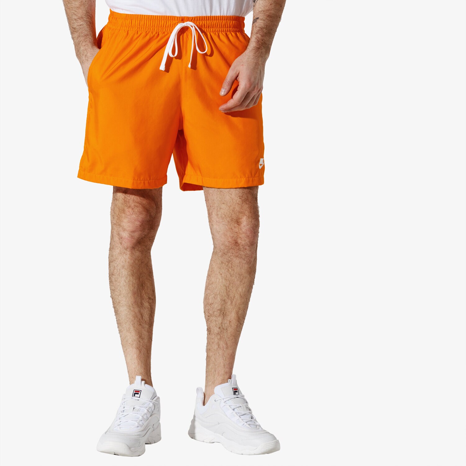Femei pantaloni scurți NIKE PANTALONI SCURȚI M NSW CE SHORT WVN FLOW AR2382-833 Portocaliu