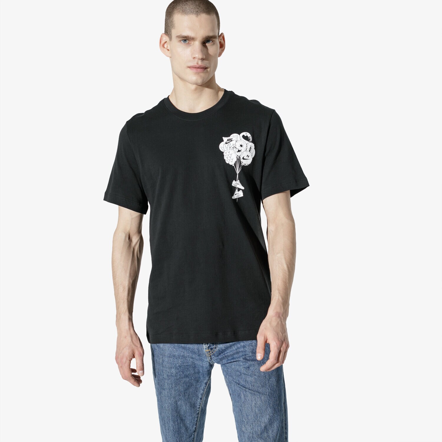 Bărbați tricou NIKE TRICOU SS M NSW TEE SZNL AM 2 BQ0704-010 Negru