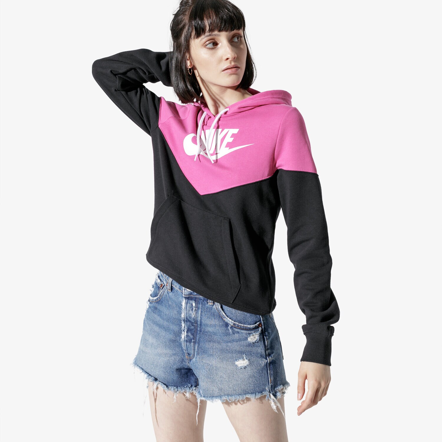Femei bluză NIKE BLUZĂ W NSW HRTG HOODIE FLC AR2509-011 Roz