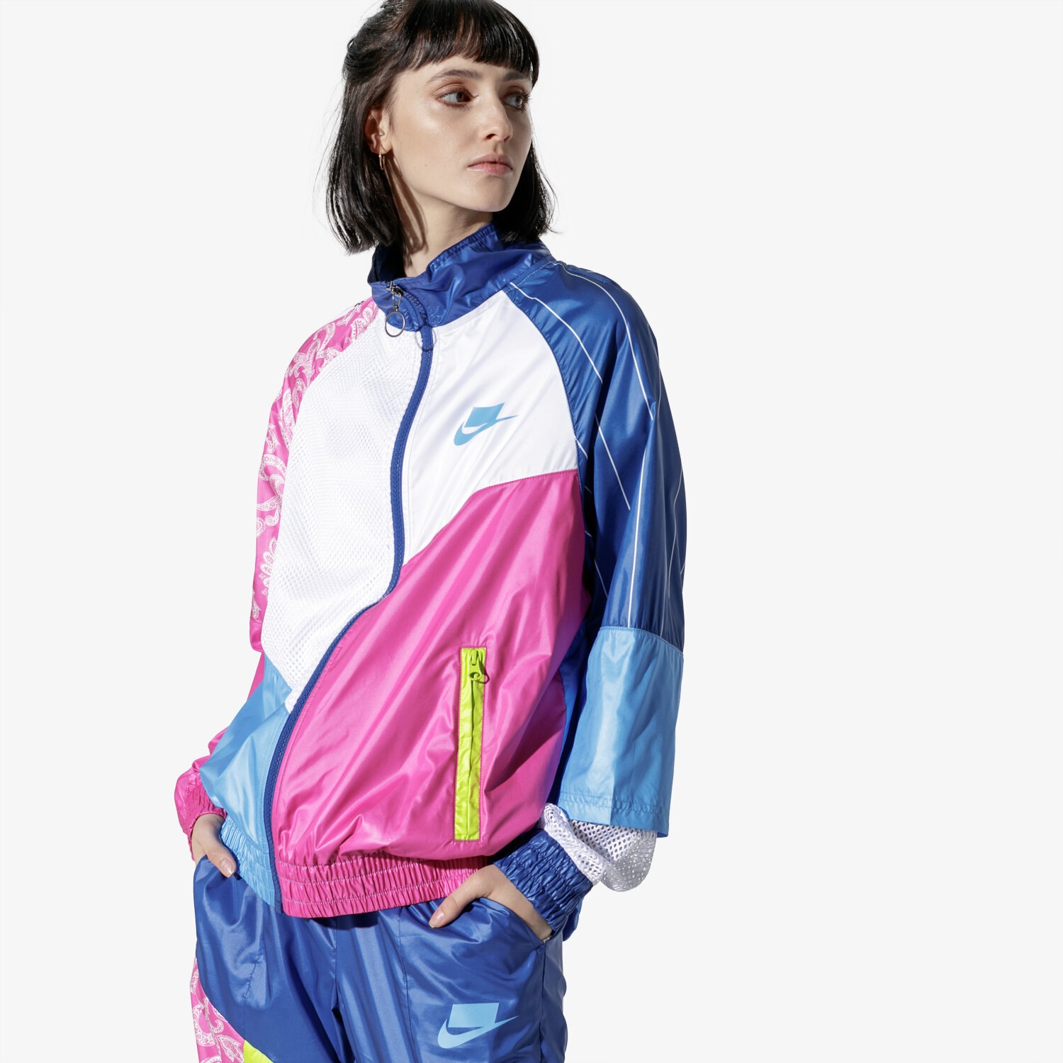 Femei jachetă NIKE JACHETĂ W NSW NSP TRK JKT WVN AR3025-412 Mulicolor